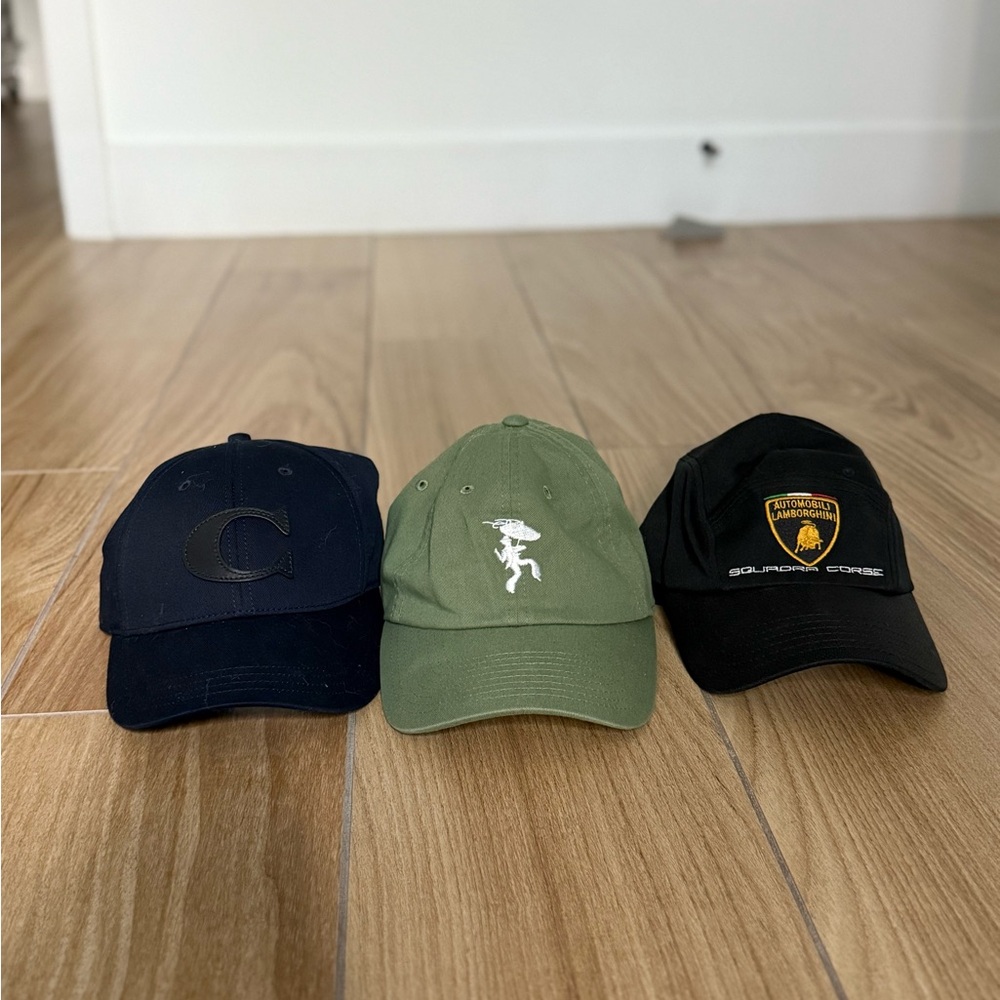 Baseball Caps Bundle (Coach, Lamborghini, Jazz Fest)